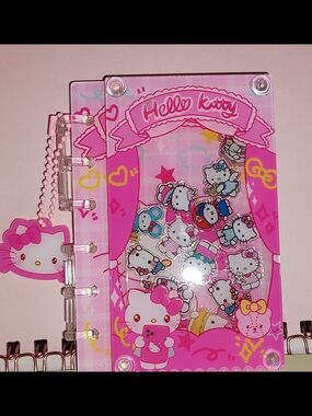 Hello Kitty Pink A7 Acrylic Shaker Notebook